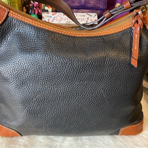 Dooney & Bourke BLACK Pebbled Leather HOBO Style - Picture 7 of 15